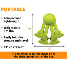 Load image into Gallery viewer, KABOOST Booster Seat for Dining Table, Green - Goes Under The Chair - Portable Chair Booster for Toddlers and Grown Ups