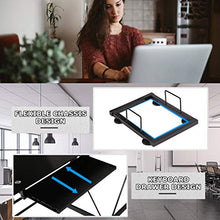 Load image into Gallery viewer, Computer Desk Gaming Desk Home Office Toughened Glass L Shaped Corner Writing Study Keyboard CPU Stand Girl Kids Student PC Modern Executive Table for Small Spaces