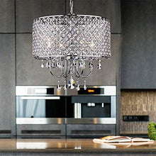 Load image into Gallery viewer, Whse of Tiffany RL5633 Deluxe Crystal Chandelier, 9" x 17" x 17"