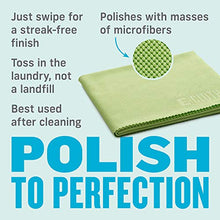Load image into Gallery viewer, E-Cloth Glass & Polishing Microfiber Cleaning Cloth, 300 Wash Guarantee, Reusable, Lime Green, 4 Pack