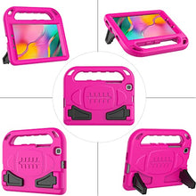 Load image into Gallery viewer, BMOUO for Samsung Galaxy Tab A 8.0 Case 2019 SM-T290/T295, Tab A 8.0 2019 Case with Screen Protector, Shockproof Light Weight Handle Stand Galaxy Tab A 8.0 inch 2019 Kids Case Without S Pen - Rose
