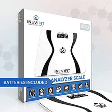 Load image into Gallery viewer, INEVIFIT Body-Analyzer Scale, Highly Accurate Digital Bathroom Body Composition Analyzer, Measures Weight, Body Fat, Water, Muscle & Bone Mass for 10 Users. Includes Batteries
