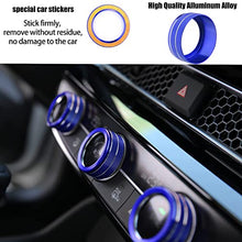 Load image into Gallery viewer, CKE for 11th Gen Civic Car Air Conditioning Switch AC Knob Cover Trim + Engine Start Stop Push Button Cover Ring for Honda Civic 2022 Accessories -Blue