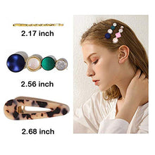 Load image into Gallery viewer, 15 Pcs Pearl Hair Clip for Women Acrylic Hair Clips Handmade Pearl Hair Pins for Girls Hair Barrettes for Women Fashion Hair Accessories for Party Wedding gift for Christmas birthday holiday Seasons