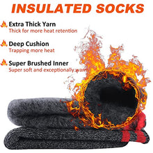 Load image into Gallery viewer, AWLE Thermal Socks Men, Heavy Thermal Thick Heat Trapping Insulated Heated Boot Thermal Fur Socks Comfortable Warm Outdoor Socks for Skiing Extreme Cold Weather Gift 1 Pair
