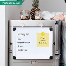 Load image into Gallery viewer, ARCOBIS 14” x 11” Dry Erase White Board Easel,Portable Magnetic Double-Sided White Board with Stand for Students Classroom Home Office