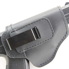 Load image into Gallery viewer, IWB Leather Holster for Inside Waistband Concealed Carry Fits:S&W M&P Shield-Glock19 26 29 30 32 43-Beretta Px4-RUGER EC9s-SIG-HK-Taurus-XDS or Similar Sized Handguns