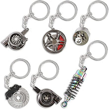 Load image into Gallery viewer, Car Parts Keychain Set (Metal, 6 Pieces)