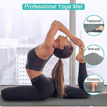 Load image into Gallery viewer, Yoga Mat Non Slip - Eco Friendly Exercise Fitness Mat with Carrying Strap, Workout Mat for Yoga, Pilates and Floor Exercises (72"X26"X 1/3")