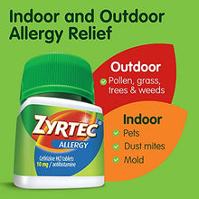 Load image into Gallery viewer, Zyrtec 24 Hour Allergy Relief Tablets, Antihistamine Allergy Medicine with 10 mg Cetirizine HCI, Bundle with 1 x 30 ct and 1 x 3 ct Travel Pack