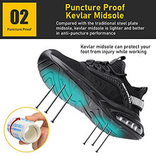 Load image into Gallery viewer, Steel Toe Shoes for Men Work Women Lightweight Air Cushion Sneakers Slip Resistant Safety Work Boots Indestructible Shoe