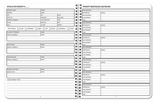 Load image into Gallery viewer, BookFactory Rental Property Record Book/Rental Property Log Book - Wire-O, 100 Pages, 8.5" x 11" (LOG-100-7CW(RentalProperty))