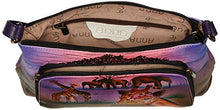 Load image into Gallery viewer, Anna by Anuschka Hand Painted Leather Women's Cross Body Organizer, Serengeti Sunset