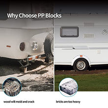 Load image into Gallery viewer, RVMATE RV Leveling Blocks, 10 Packs and Camper Metal Wheel Chock Stabilizer 2 Packs