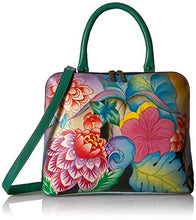 Load image into Gallery viewer, Anna by Anuschka Hand Painted Leather Slim Crossbody Satchel, WMG-Whimsical Garden