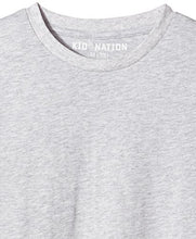 Load image into Gallery viewer, Kid Nation Kids Unisex 3 Packs 100% Cotton Tagless Short Sleeve Crewneck T Shirts L Yellow + Green + Gray Heather