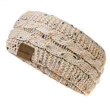 Load image into Gallery viewer, Loritta 2 Pack Headbands for Women Winter Warm Cable Knit Ear Warmer Thick Head Wrap Fuzzy Fleece Lined Gifts,Beige+Black