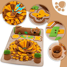Load image into Gallery viewer, Meilzer Snuffle Mat for Dogs Sniff Mat for Dogs Puzzle Toys Squirrel Squeaky Tough Durable Teething Interactive Games