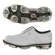 Load image into Gallery viewer, FootJoy Men's DryJoys Tour Golf Shoes, White/White Croc, 10.5 M US