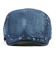 Load image into Gallery viewer, Qunson Mens Denim Cotton Newsboy Cap Ivy Gatsby Driving Hunting Cabbie Hats