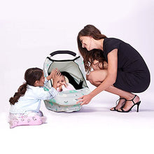 Load image into Gallery viewer, Stretchy Baby Car Seat Covers for Boys Girls, Infant Car Canopy Spring Autumn Winter,Snug Warm Breathable Windproof, Adjustable Peep Window,Universal Fit,Baby Elephant