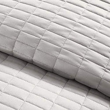 Load image into Gallery viewer, Comfort Spaces Kienna Quilt Set - Luxury Double Sided Stitching Design, All Season, Lightweight, Coverlet Bedspread Bedding, Matching Shams, Gray Full/Queen(90"x90") 3 Piece