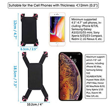 Load image into Gallery viewer, QMEET Bike Phone Mount 360°Rotation, Bike Phone Holder for iPhone Android GPS Other Devices Between 3.5 to 6.5 inches (Black Pink)
