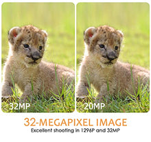 Load image into Gallery viewer, BlazeVideo WiFi Deer & Trail Game Camera 32MP 1296P No Glow Night Vision Time Lapse Waterproof Motion Activated Photo & Video Model for Wildlife Scouting Hunting & Home or Backyard Security