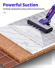 Load image into Gallery viewer, Vacuum Cleaner, LERIZOM 24Kpa Powerful Cordless Vacuum Cleaner with 40 min Max Long Runtime Detachable, Rechargeable Stick Vacuum Cleaner for Pet Hair, Home, Hard Floor, Carpet, 250W, Purple