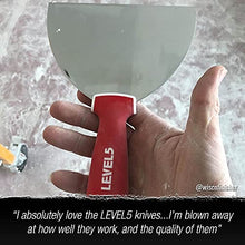 Load image into Gallery viewer, Drywall Hand Tool Kit, Stainless Steel - LEVEL5 | Joint/Taping Knives + 14" Mud Pan | Soft-Grip Handles | Pro-Grade | 5-600