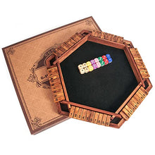 Load image into Gallery viewer, AMEROUS Upgraded 1-6 Players Shut The Box Dice Game, Wooden Board Table Math Game with 16 Dice, Shut-The-Box Rules, Gift Box Packed, Board Game for Kids Adults, Family Classroom Home Party or Pub