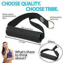 Load image into Gallery viewer, Tribe 11PC Premium Resistance Bands Set, Workout Bands - with Door Anchor, Handles and Ankle Straps - Stackable Up To 105 lbs - For Resistance Training, Physical Therapy, Home Workouts, Yoga, Pilates