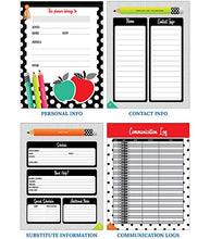 Load image into Gallery viewer, Schoolgirl Style Black, White and Stylish Teacher Planner—Undated Weekly/Monthly Lesson Plan Book and Record Organizer for Classroom or Homeschool (8 inches x 11 inches), multi (105029)