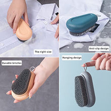 Load image into Gallery viewer, 3 Pack Scrub Brush,Soft & Stiff Bristles Brush,Dish Washing Brushes,Non-Slip Good Grip Laundry Scrubber for Kitchen Sink Carpet Tile Floor Bathroom Shoes Clothes Scrubbing and Cleaning-Blue/Gray/Pink