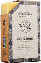 Load image into Gallery viewer, Crate 61 "For Him" Soap 6-Pack Box Set, 100% Vegan Cold Process Bar Soap, scented with premium essential oils and natural flavors, for men and women, face and body, alpine & spice, eucamint, tango mango, oatmeal shea, patchouli lime, activated charcoal