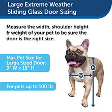 Load image into Gallery viewer, PetSafe Extreme Weather Sliding Glass Pet Door, Easy to Install, Perfect for Rental Homes and Apartments, Insert for Patio Sliding Glass Doors, Large Size