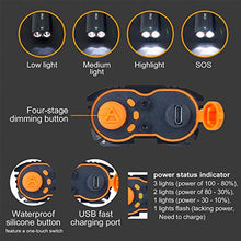 Load image into Gallery viewer, VICTAGEN Bike Lights,Waterproof Bike Headlight,Rechargeable Bicycle Front and Back Taillight Set -Bicycle Lights & Rear Light,Bike Bicycle Accessories for Men Women Kids Road Mountain Night Riding
