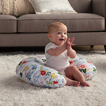 Load image into Gallery viewer, Boppy Original Nursing Pillow and Positioner, Blue Pink Posy, Cotton Blend Fabric with allover fashion