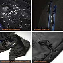 Load image into Gallery viewer, ORORO Men's Soft Shell Heated Jacket with Detachable Hood and Battery Pack (Black/Blue, S)