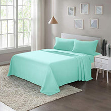 Load image into Gallery viewer, ARTALL Brushed Microfiber Bed Sheet Set 4-Piece 1800 Bedding - King, Aqua