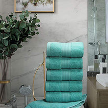 Load image into Gallery viewer, Lightwind 6 Pack Premium Fade-Resistant Cotton Hand Towels, Lint Free 16 X 28 Inches Hand Towel Set, Highly Absorbent and Durable Spa & Hotel Quality Towels, Turquoise Blue