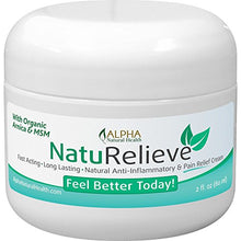 Load image into Gallery viewer, Organic Arnica & MSM Natural Pain Relief Cream Without All The Chemicals. Topical Analgesic. Other Benefits: Insect Bites, Poison Ivy