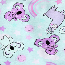Load image into Gallery viewer, The Children's Place Baby Toddler Girls Animals Snug Fit Cotton Pajamas 2-Pack, CRYSTALMNT, 4T