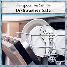 Load image into Gallery viewer, Home Acre Designs Spoon Rest For Kitchen Counter & Stove Top - White Ceramic Spoon Holder for Cooking & Counter Protection - Essential Kitchen Gadgets - White Farmhouse