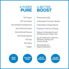 Load image into Gallery viewer, Pureboost Clean Energy Drink Mix + Immune System Support. Sugar-Free Energy with B12, Multivitamins, Antioxidants, Electrolytes (Combo Pack, 30 Stick Packs)