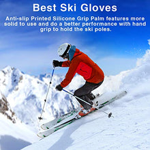Load image into Gallery viewer, Snowboarding Gloves,Men's Full Finger Winter Ski Gloves with Thermal Reflective Stripe, Winter Warm Waterproof Snow Gloves for Skiing Snowboarding Motorcycling Cycling Outdoor Sports …