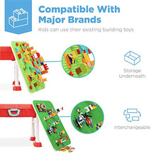 Load image into Gallery viewer, Best Choice Products Kids 8-in-1 Activity Table, Mobile, Collapsible Building Block Station for Toddlers, Indoor & Outdoor with Small & Large Block Compatibility, Dry Erase Easel, Storage, Sandbox