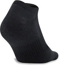 Load image into Gallery viewer, Under Armour Adult Cotton No Show Socks, 6-Pairs , Black/Gray , Large