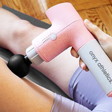 Load image into Gallery viewer, Onyx Athletics X-56 Elite - Professional Percussion Massage Gun for Athletes - Muscle Massager Handheld - Ultra Quiet Deep Tissue Personal Massager - Full-Body Relief and Recovery (Shell Pink)