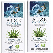 Load image into Gallery viewer, Aloe Cadabra Natural Personal Lube, Organic Best Lubricant Oral Gel for Her, Him & Couples, Unscented, 2.5 oz (Pack of 2)